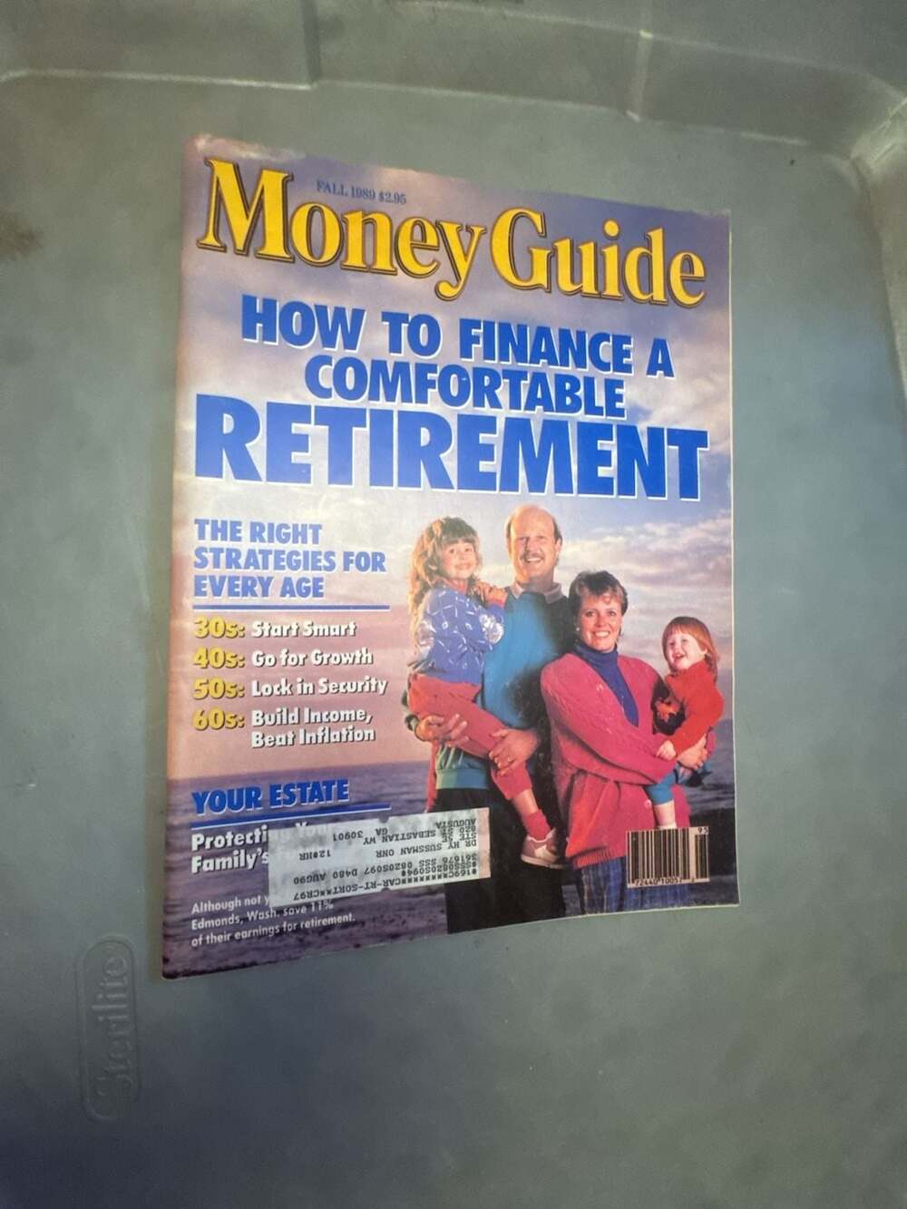 Money Guide Magazine Fall 1989 How to Finance a Comfortable Retirement